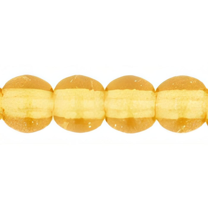 Czech Round Beads 3mm Dk Topaz