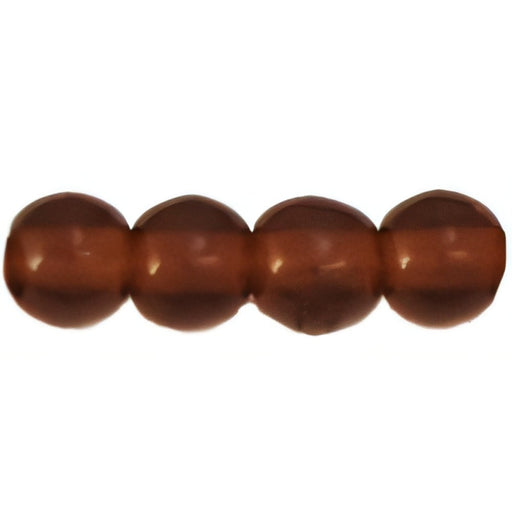 Czech Round Beads 3mm Brown Garnet