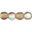 Czech Round Beads 3mm Smoky Topaz AB