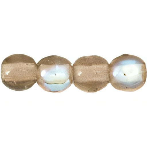 Czech Round Beads 3mm Smoky Topaz AB