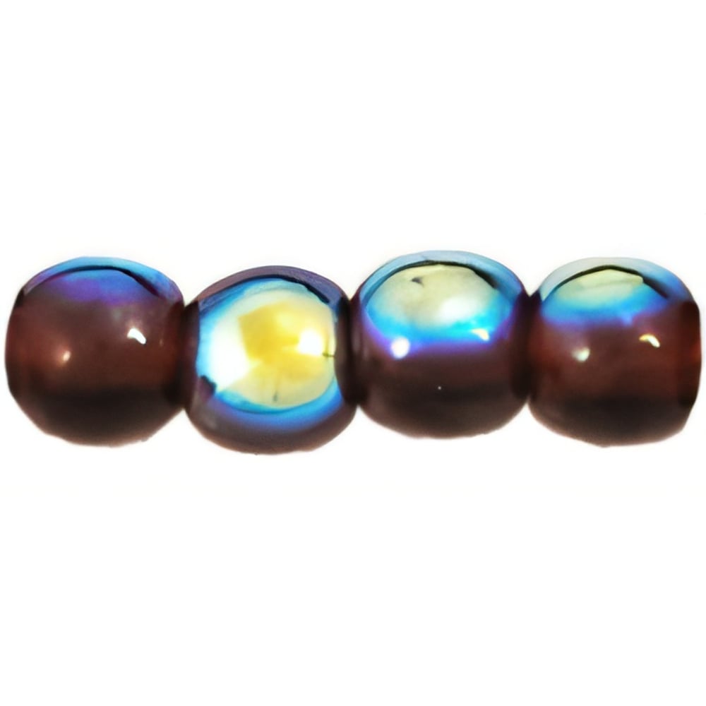 Czech Round Beads 3mm Garnet AB