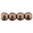 Czech Round Beads 4mm ColorTrends: Sueded Gold Ash Rose