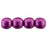 Czech Round Beads 4mm ColorTrends: Sueded Gold Fuchsia Red