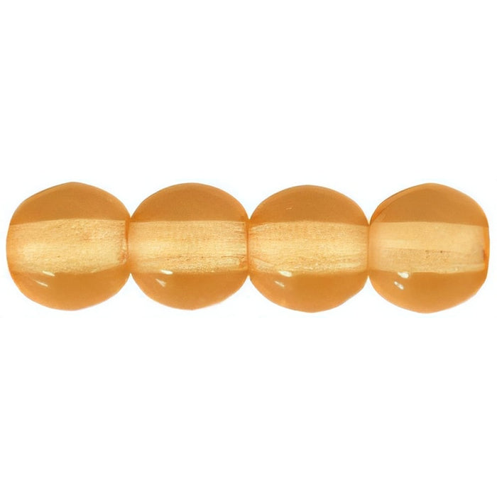 Czech Round Beads 4mm Med Topaz