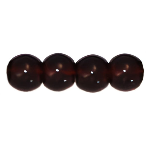 Czech Round Beads 4mm Brown Garnet