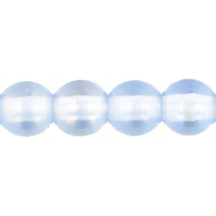 Czech Round Beads 4mm Luster Iris - Lt Sapphire 3001