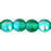 Czech Round Beads 4mm Emerald AB