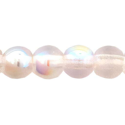 Czech Round Beads 4mm Rosaline AB