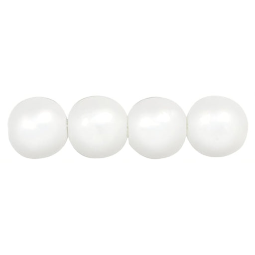 Czech Glass Pearls 6mm Snow (25pcs)