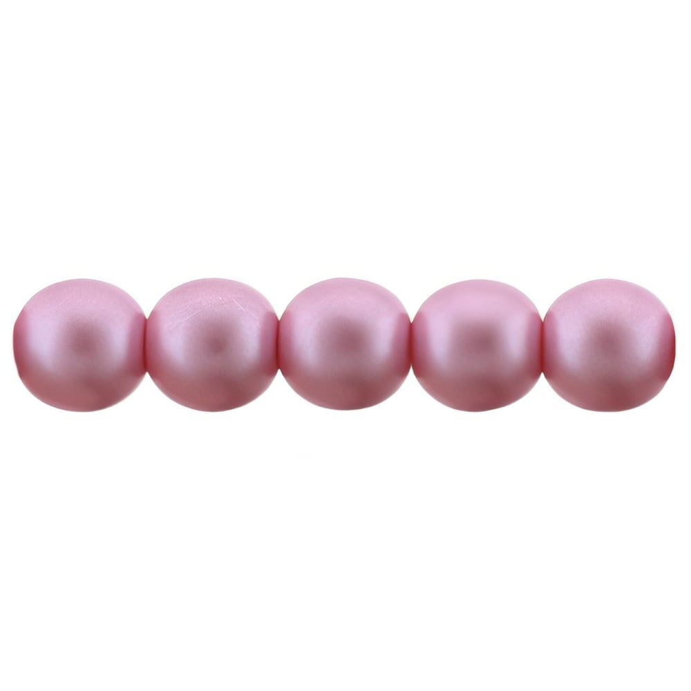 Czech Glass Pearls 6mm Flamingo (25pcs)