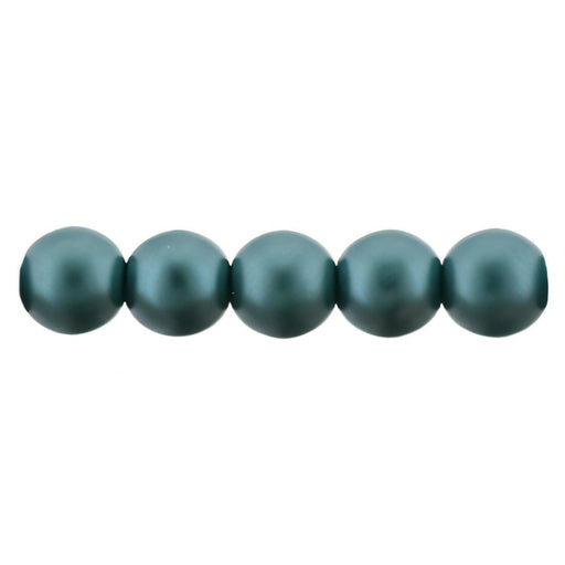 Czech Glass Pearls 6mm Teal (25pcs)