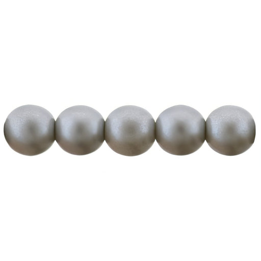 Czech Glass Pearls 6mm Silver (25pcs)