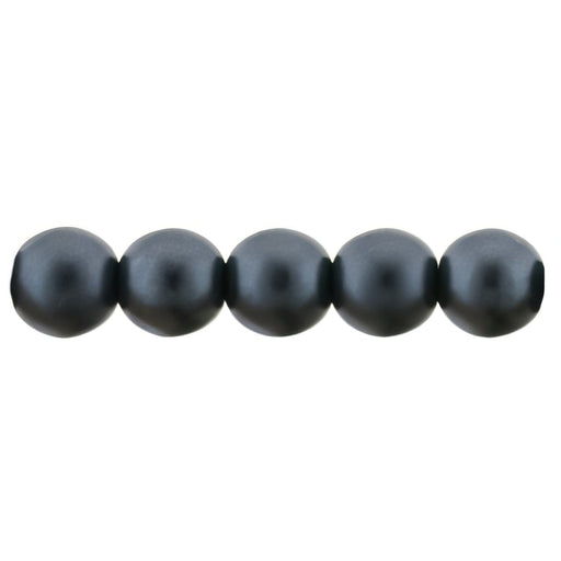 Czech Glass Pearls 6mm Charcoal (25pcs)