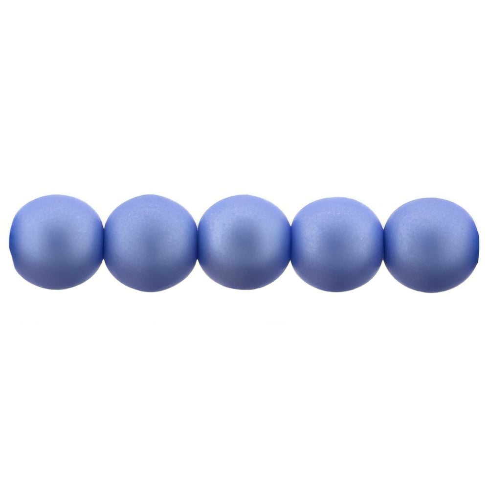 Czech Glass Pearls 6mm Matte - Baby Blue (25pcs)