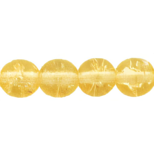 Czech Round Crackle Beads 6mm Lt Topaz (50pcs)