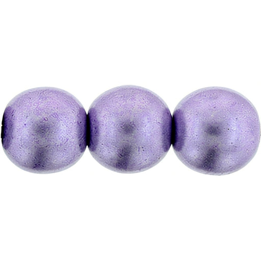 Czech Round Beads 8mm ColorTrends: Saturated Metallic Ballet Slipper (25pcs)