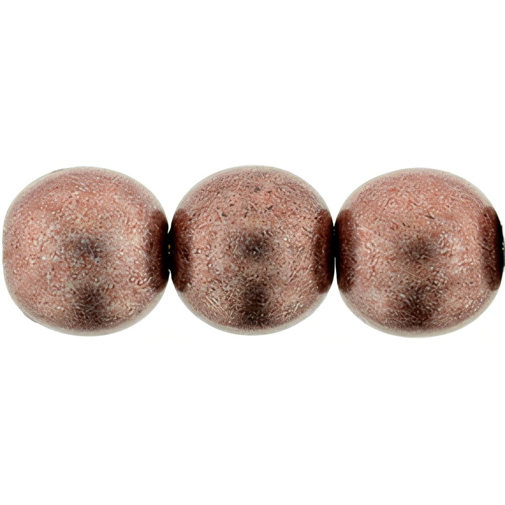 Czech Round Beads 8mm ColorTrends: Saturated Metallic Butterum (25pcs ...