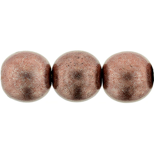 Czech Round Beads 8mm ColorTrends: Saturated Metallic Butterum (25pcs)