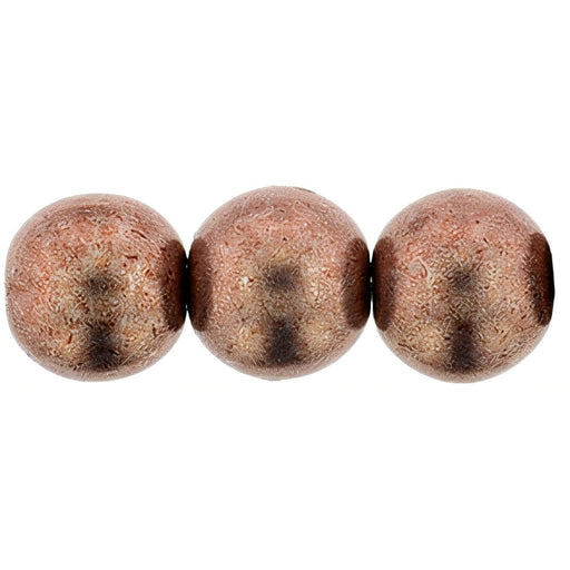 Czech Round Beads 8mm ColorTrends: Saturated Metallic Autumn Maple (25pcs)