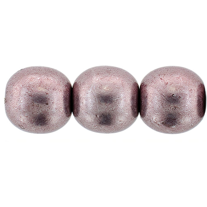 Czech Round Beads 8mm ColorTrends: Saturated Metallic Almost Mauve (25pcs)