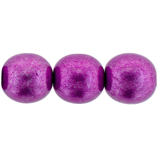 Czech Round Beads 8mm ColorTrends: Saturated Metallic Spring Crocus (25pcs)