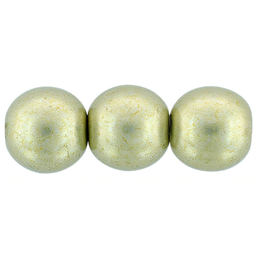 Czech Round Beads 8mm ColorTrends: Saturated Metallic Limelight (25pcs)