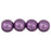 Czech Round Beads 8mm ColorTrends: Saturated Metallic Grapeade (25pcs)