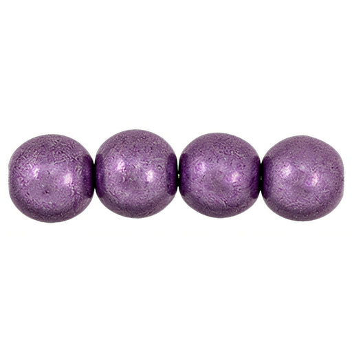 Czech Round Beads 8mm ColorTrends: Saturated Metallic Grapeade (25pcs)