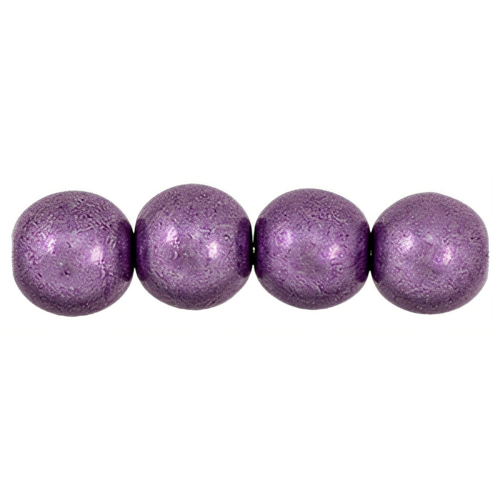 Czech Round Beads 8mm ColorTrends: Saturated Metallic Grapeade (25pcs)