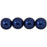Czech Round Beads 8mm ColorTrends: Saturated Metallic Evening Blue (25pcs)