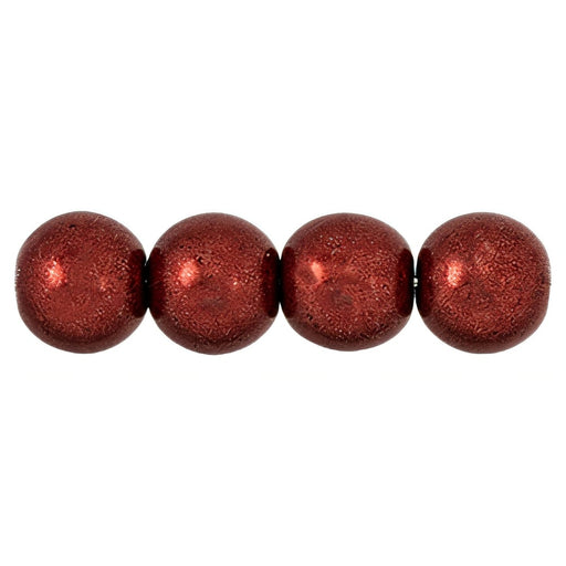 Czech Round Beads 8mm ColorTrends: Saturated Metallic Merlot (25pcs)