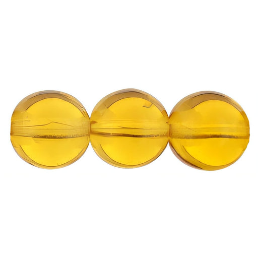 Czech Round Beads 8mm Topaz (25pcs)