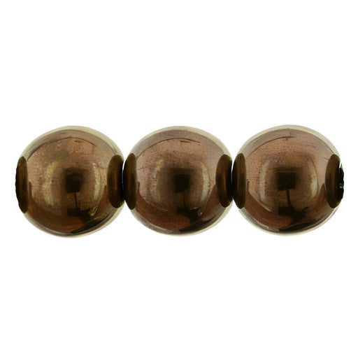 Czech Round Beads 8mm Dk Bronze (25pcs)