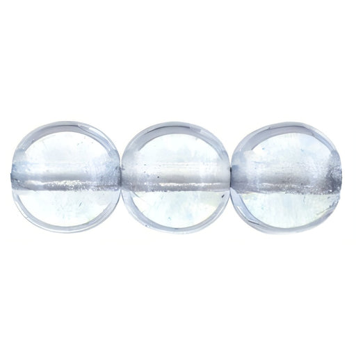 Czech Round Beads 8mm Luster - Transparent Blue (25pcs)