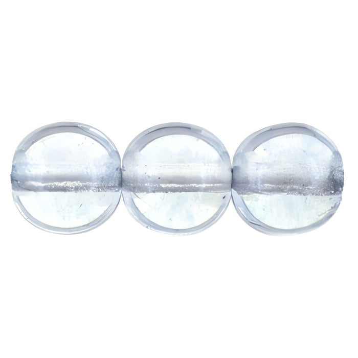 Czech Round Beads 8mm Luster - Transparent Blue (25pcs)