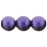 Czech Round Beads 8mm Metallic Suede - Purple (25pcs)