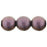 Czech Round Beads 8mm Metallic Suede - Pink (25pcs)