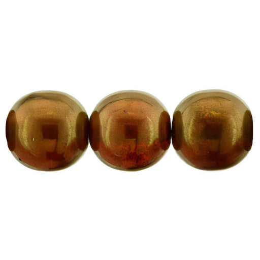 Czech Round Beads 8mm Bronze – Hyacinth  (25pcs)