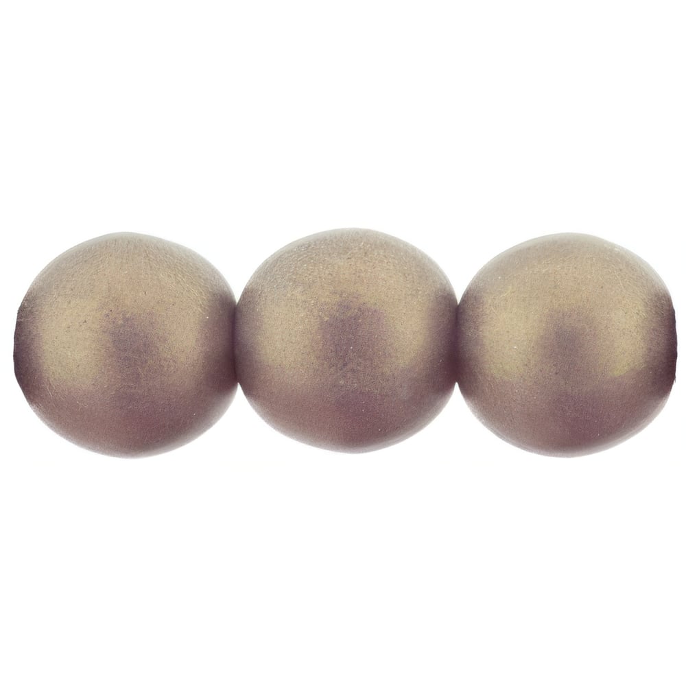 Czech Round Beads 8mm Sueded Gold Amethyst (25pcs)