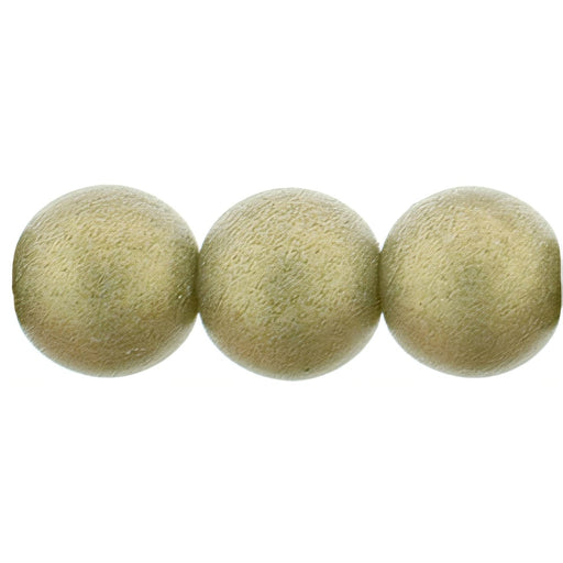Czech Round Beads 8mm Sueded Gold Black Diamond (25pcs)