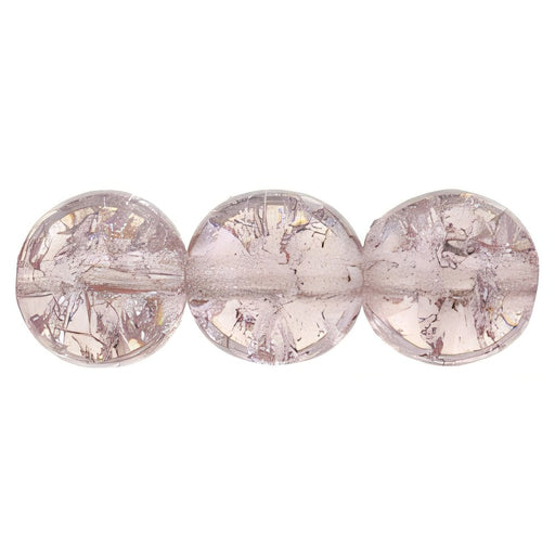 Czech Round Crackle Beads 8mm Lt Amethyst (25pcs)