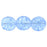 Czech Round Crackle Beads 8mm Lt Sapphire (25pcs)
