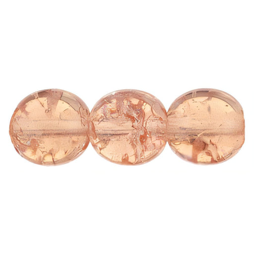 Czech Round Crackle Beads 8mm Rosaline (25pcs)