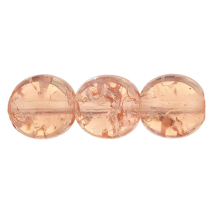 Czech Round Crackle Beads 8mm Rosaline (25pcs)