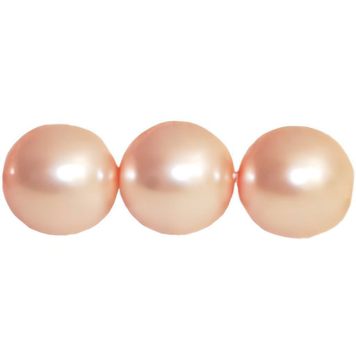 Czech Pearl Coat - Round 10mm Pearl - Soft Pink (50pcs)