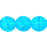 Czech Round Crackle Beads 10mm: Aquamarine (25pcs)
