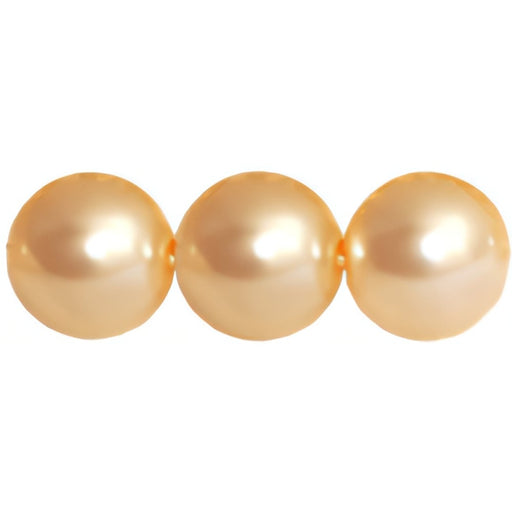 Czech Pearl Coat - Round 12mm Pearl - Vanilla (40pcs)