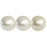 Czech Pearl Coat - Round 18mm Pearl - Snow (40pcs)