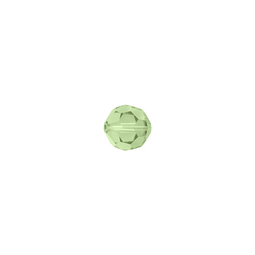 PRESTIGE Crystal, #5000 Faceted Round Bead 4mm, Sunshine Peridot (1 Piece)