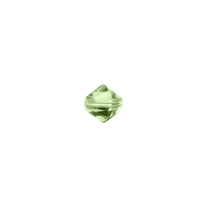 PRESTIGE Crystal, #5328 Bicone Bead 4mm, Sunshine Peridot (1 Piece)